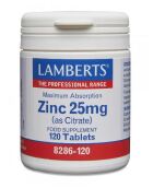 Zinc 25 mg Mineral of Daily Intake 120 Tablets