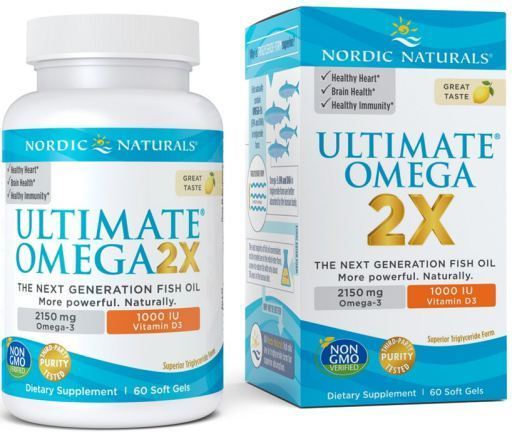 Ultimate Omega 2X with Vitamin D3 2150 mg 60 Softgels